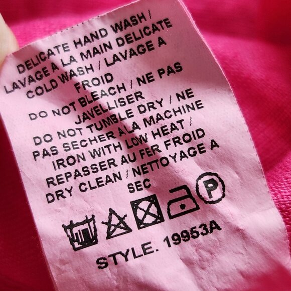 Bellambra Bright Pink Sleeveless Tiered Linen Dress Bow Coquette Elle Woods Cute - Picture 7 of 11